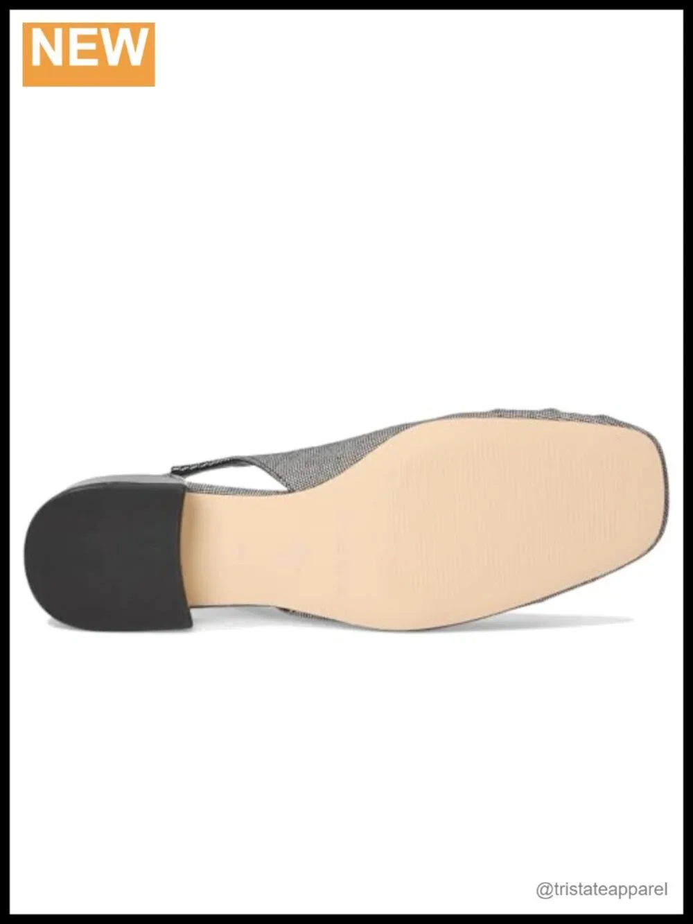 Rouched Leather Slide Sandals with Block Heel and Memory Foam Insole